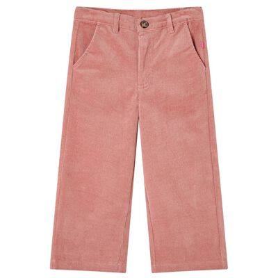 Детски панталон, кадифе, старо розово, 92