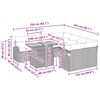 vidaXL Градински Софа Комплект със съхранение 9 pcs Бежово Полиратан
