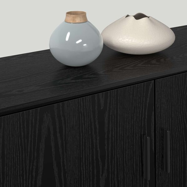 vidaXL Комплект стенен ТВ шкаф 2 pcs Черния дъб 100 x 34,5 x 40 см