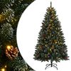 vidaXL Изкуствена коледна елха 300 LED 240 см