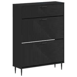 vidaXL Шкаф за обувки HAARLEM 78 x 24 x 103 см Инженерна дървесина