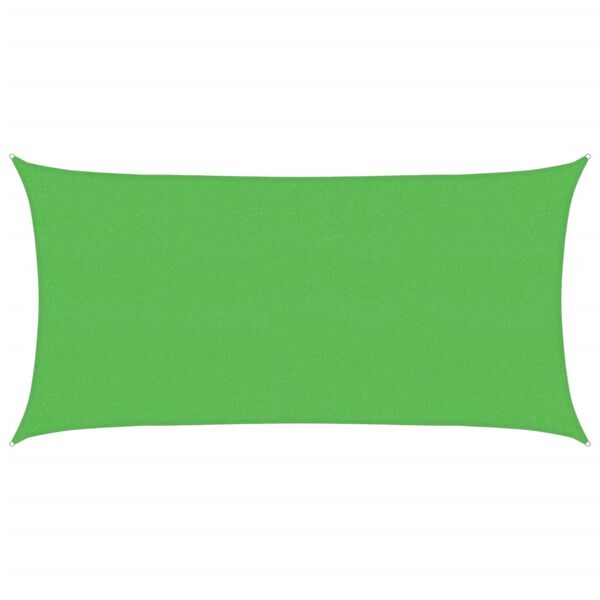 vidaXL Платно-сенник 160 г/м² правоъгълно светлозелено 2х3,5 м HDPE