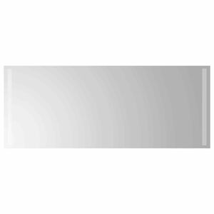 vidaXL LED огледало за баня Прозрачен 100 x 40 cm закалено стъкло
