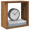 vidaXL Стенни кубични рафтове, 4 бр, старо дърво, 30x15x30 см