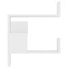 vidaXL Стенен ъглов рафт, бял, 40x40x50 см, инженерно дърво