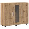 vidaXL Дървен шкаф Дъб 88,5 x 30,5 x 73 см Инженерно дърво