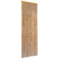 vidaXL Завеса за врата против насекоми, бамбук, 56x185 cм