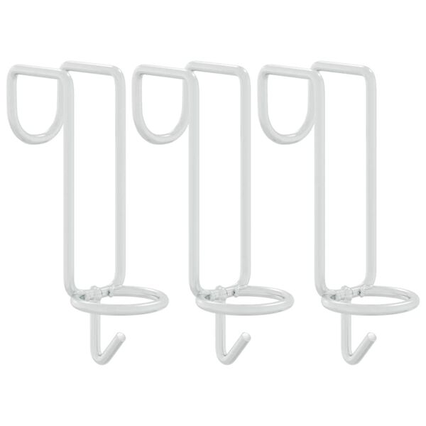 vidaXL Преносима кука за кофа, сребрист, поцинкована стомана