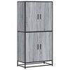 vidaXL Висока дъска Grey Sonoma 68x35x139 cm Инженерна дървесина