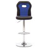 vidaXL Бар табуретки, 2 бр, сини, изкуствена кожа