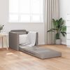vidaXL Диван легло 60cm Таупе текстил