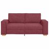 vidaXL Двуместен диван, бордо, 180x78x84 см, плат