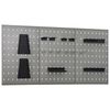 vidaXL Стенни панели за инструменти, 3 бр, 40x58 см, стомана