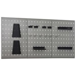 vidaXL Стенни панели за инструменти, 3 бр, 40x58 см, стомана
