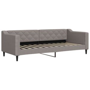 vidaXL Кушетка, таупе, 80x200 см, плат