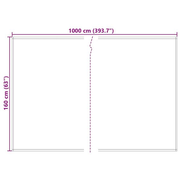 vidaXL Смяна на сенник Жълт и Сив 1000 x 160 см Полиестерен плат