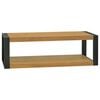vidaXL Стенен шкаф за баня, 110x45x35 см, тиково дърво масив