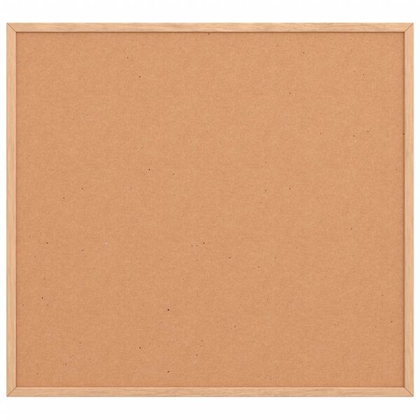 vidaXL Коркова дъска с рамка от масивна борова дървесина 60x55 см
