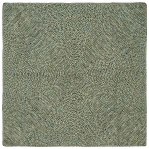 vidaXL Килими за помещение Маслиненозелено 120 x 120 cm юта