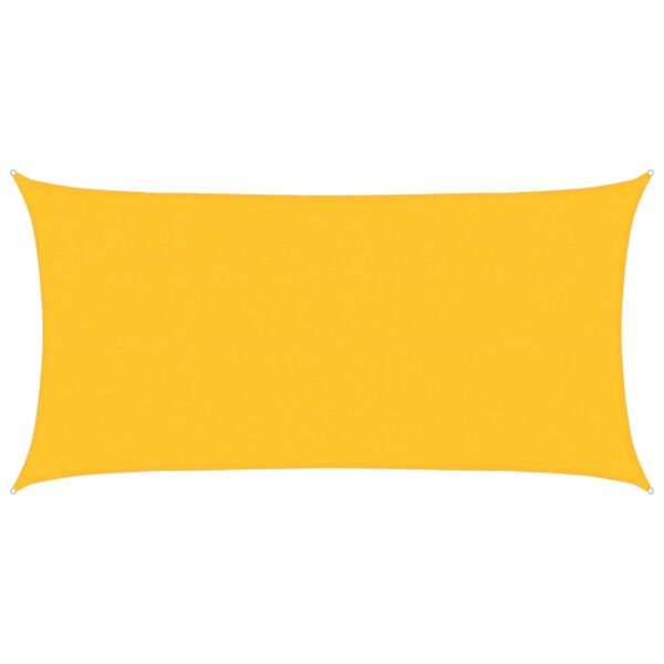 vidaXL Платно-сенник, 160 г/м&sup2;, жълто, 3x6 м, HDPE