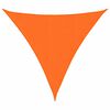 vidaXL Платно-сенник, Оксфорд текстил, триъгълно, 3x3x3 м, оранжево