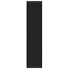 vidaXL Шкаф органайзер, черен, 30x41x174,5 см, инженерно дърво