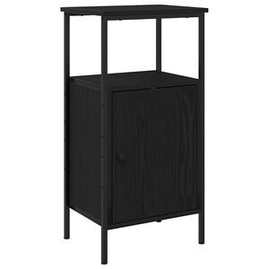 vidaXL Нощен шкаф Черния дъб 41 x 31 x 80 см Инженерна дървесина