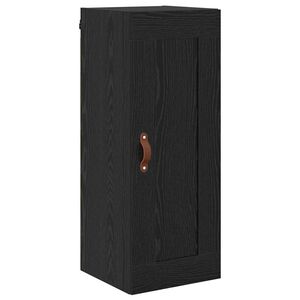 vidaXL Стенен шкаф Черния дъб 34,5 x 34 x 90 см Инженерна дървесина