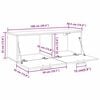 vidaXL Стенен шкаф Старо дърво 100 x 36.5 x 35 cm Инженерно дърво