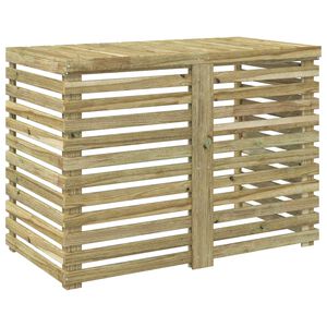 vidaXL Покритие за климатик 110 x 58 x 79 см Импрегнирано борово дърво