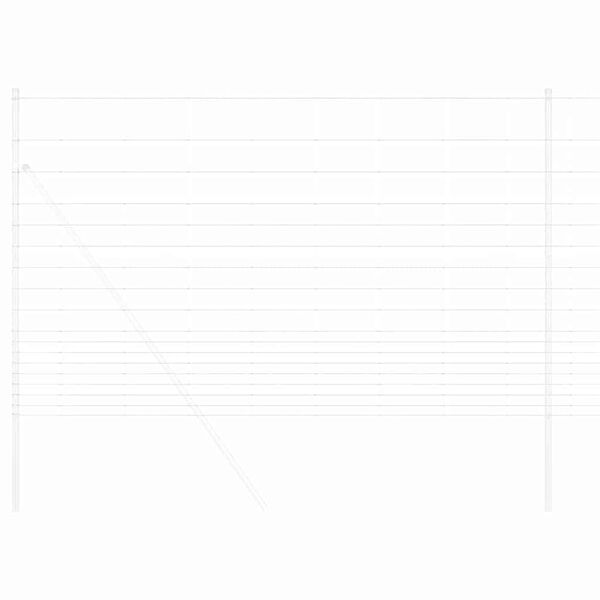 vidaXL Ограда за пасища Сребрист 25 x 1,5 m Поцинкована стомана