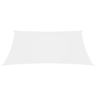 vidaXL Платно-сенник, Оксфорд текстил, квадратно, 6x6 м, бяло