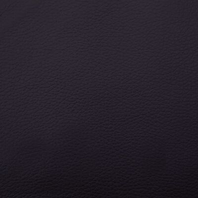 vidaXL Масажираща кушетка с възглавница, черна, изкуствена кожа