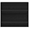 vidaXL Етажерка за списания с рафт 2 pcs Черния дъб 80 x 12 x 70 см