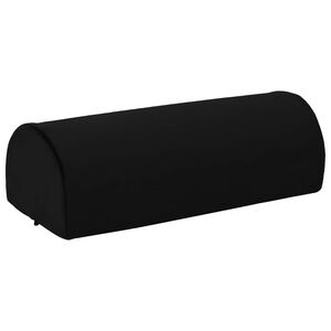 vidaXL Възглавница за повдигане на крака Черно 42 x 18 x 13 см PU пяна