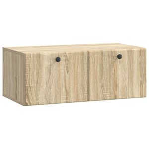 vidaXL Стенно монтиран ТВ шкаф Дъб сонома 78,5 x 41 x 30 см