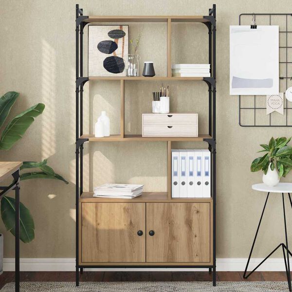 vidaXL Библиотека Инженерно дърво