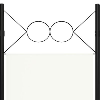 vidaXL Параван за стая, бял, 4 панела, 160x180 см
