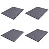 vidaXL PVC постелки за врати 4 бр сиви 90x60 см
