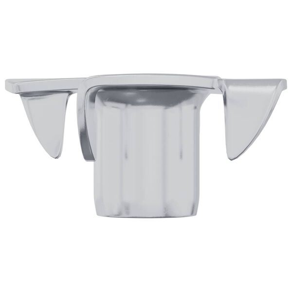 vidaXL Пигобразна T-образна шайба 2 pcs Сребрист M6 мм Стомана