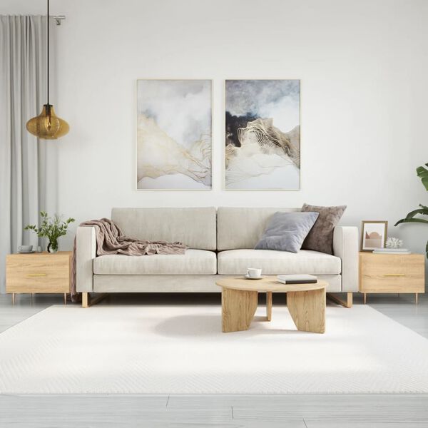 vidaXL Кафе маси, 2 бр, дъб сонома, 50x50x40 см, инженерно дърво