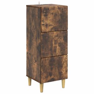 vidaXL Чекмеджетен шкаф Опушен дъб 33 x 34,5 x 90 см