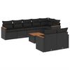 vidaXL Patio Sofa Set 8-местни Black