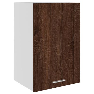 vidaXL Окачен шкаф, кафяв дъб, 39,5x31x60 см, инженерно дърво