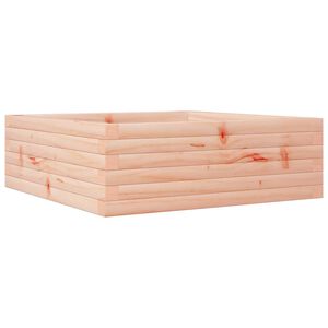 vidaXL Градинска кашпа, 70x70x23 см, дугласко дърво масив