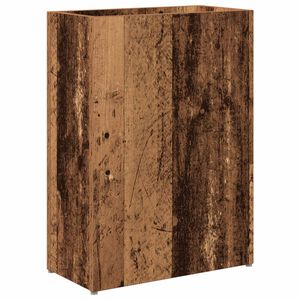 vidaXL Стойка за чадър Старо дърво 40 x 20 x 55,5 см Инженерно дърво