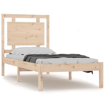 vidaXL Рамка за легло, дърво масив, 100x200 см