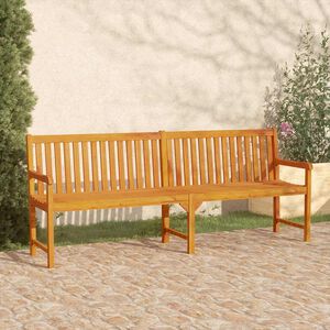 vidaXL Градинска пейка, 220 cм, акациево дърво масив