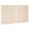 vidaXL Дървена колекционерска витрина с врати 60x8,5x37 см