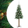 vidaXL Тясно коледно дърво Зелен 150 cm ПВЦ и масивно борово дърво